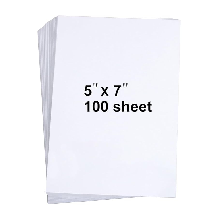 100 Pack 5x7 White Cardstock Heavy Card Blank Invitation Paper Greeting Cards Printable 70lb Cover 200gsm White Amazon de Home amp Kitchen