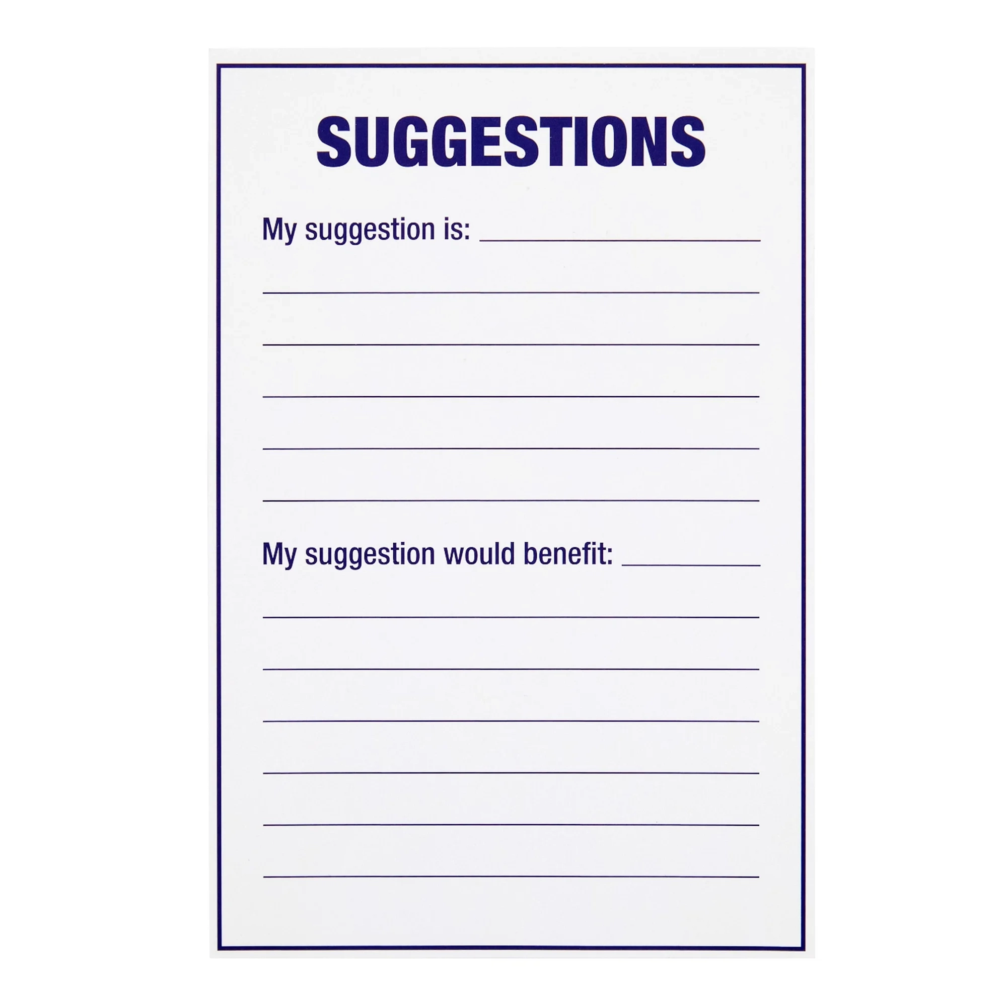 Comment Card Blank Printable