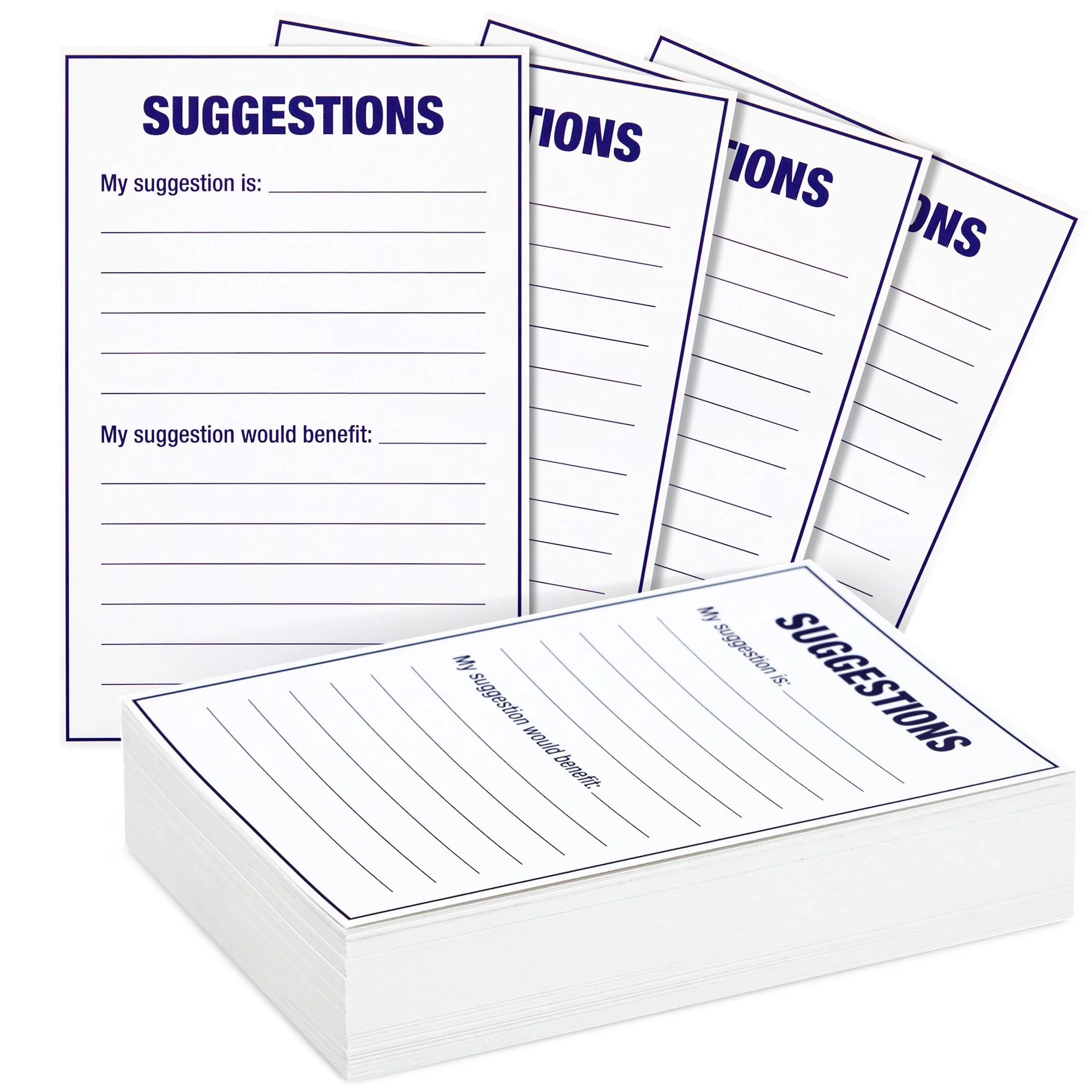 100 Sheet Suggestion Cards Blank Feedback Comment Cards For 