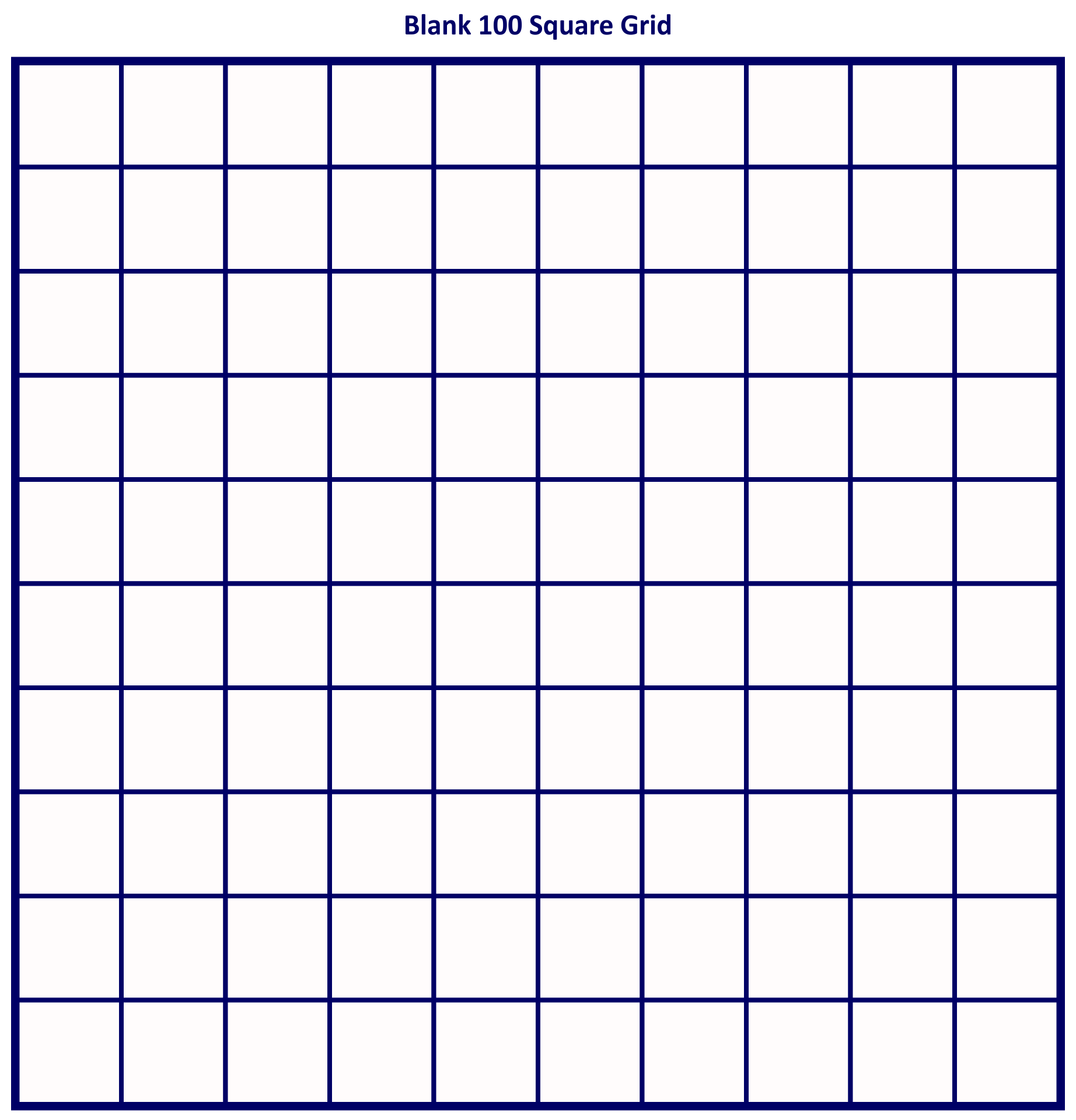 100 Square Grid 10 Free PDF Printables Printablee Worksheets 