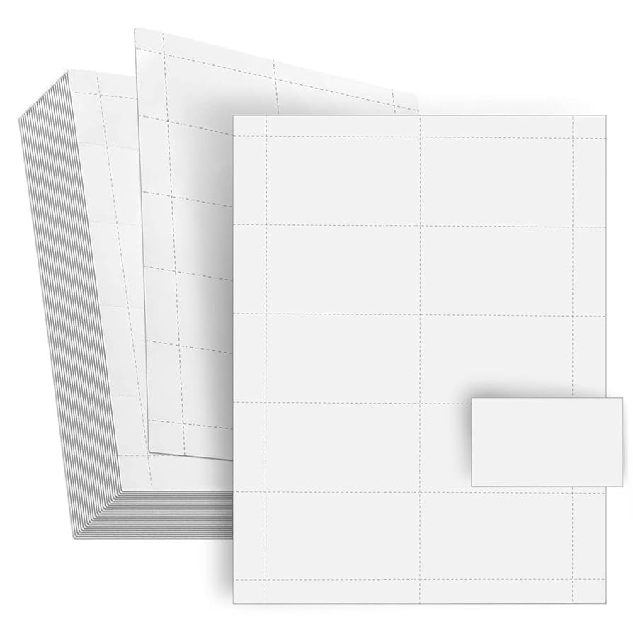 Blank Printable Business Cards