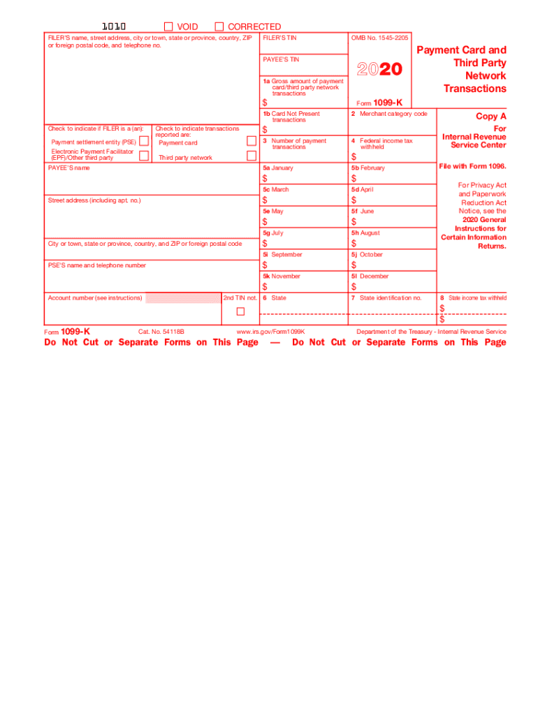 Free Blank 1099 2026 Printable