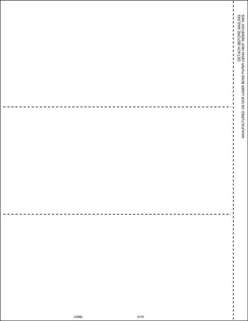 1099 MISC Blank Copy B amp C 3 Up W Backer 5173 W 2TaxForms