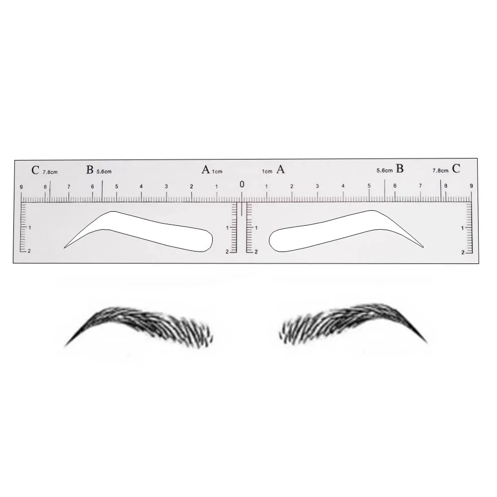 10pcs Microblading Eyebrow Stencils Disposable Eyebrow Shaping 