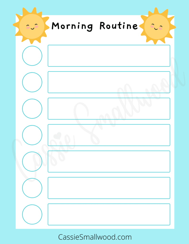 11 Daily Routine Checklists For Kids Free Printable Cassie 