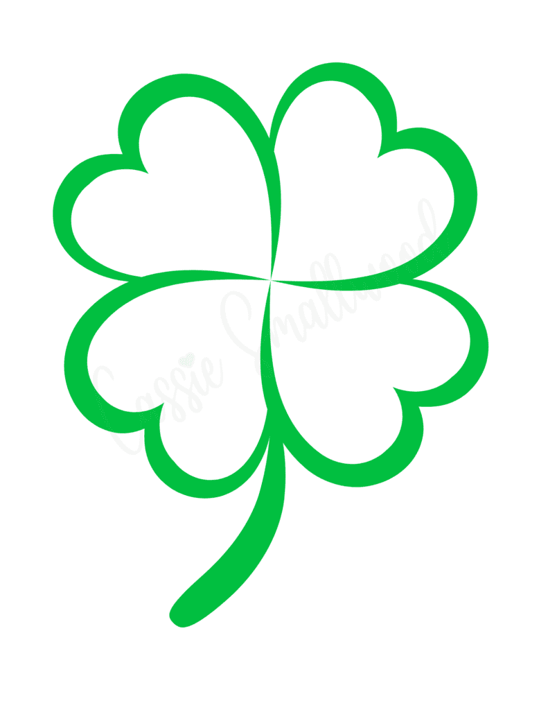 Blank Shamrock Printable