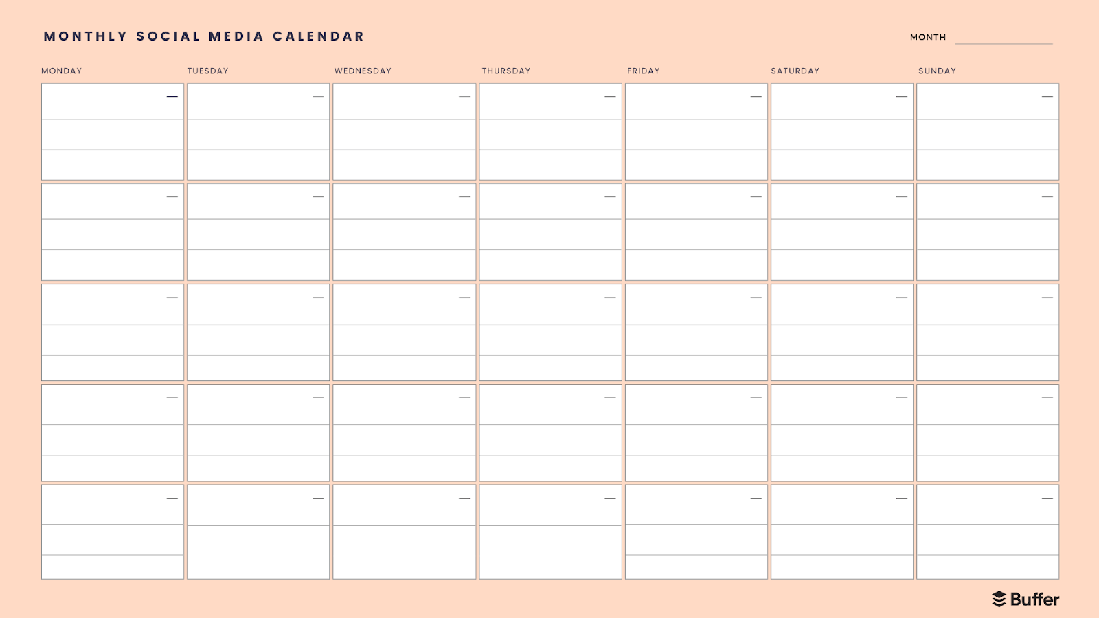 13 Free Social Media Calendar Templates To Help You Plan Your Content