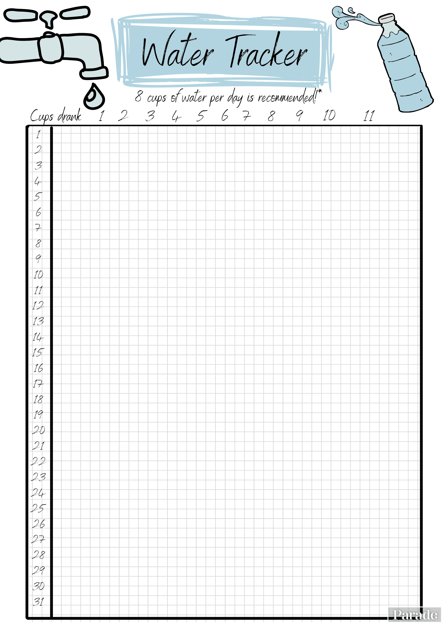 Printable Bullet Journal Blank