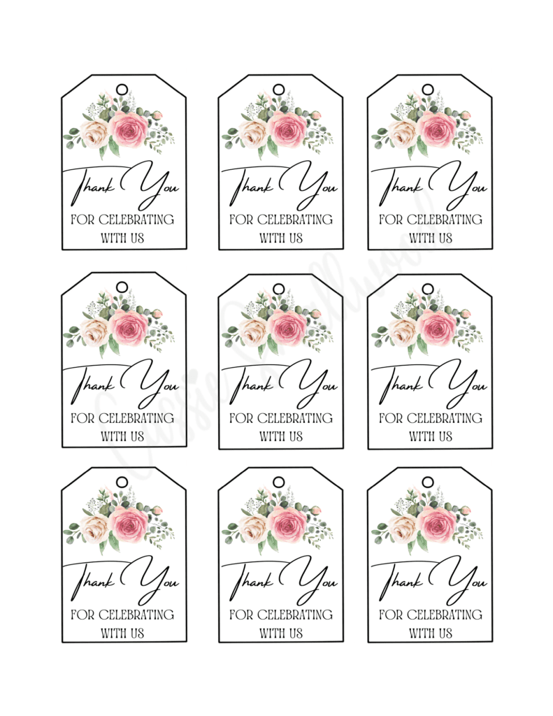 15 Insanely Cute Thank You Tags Free Printable Cassie Smallwood