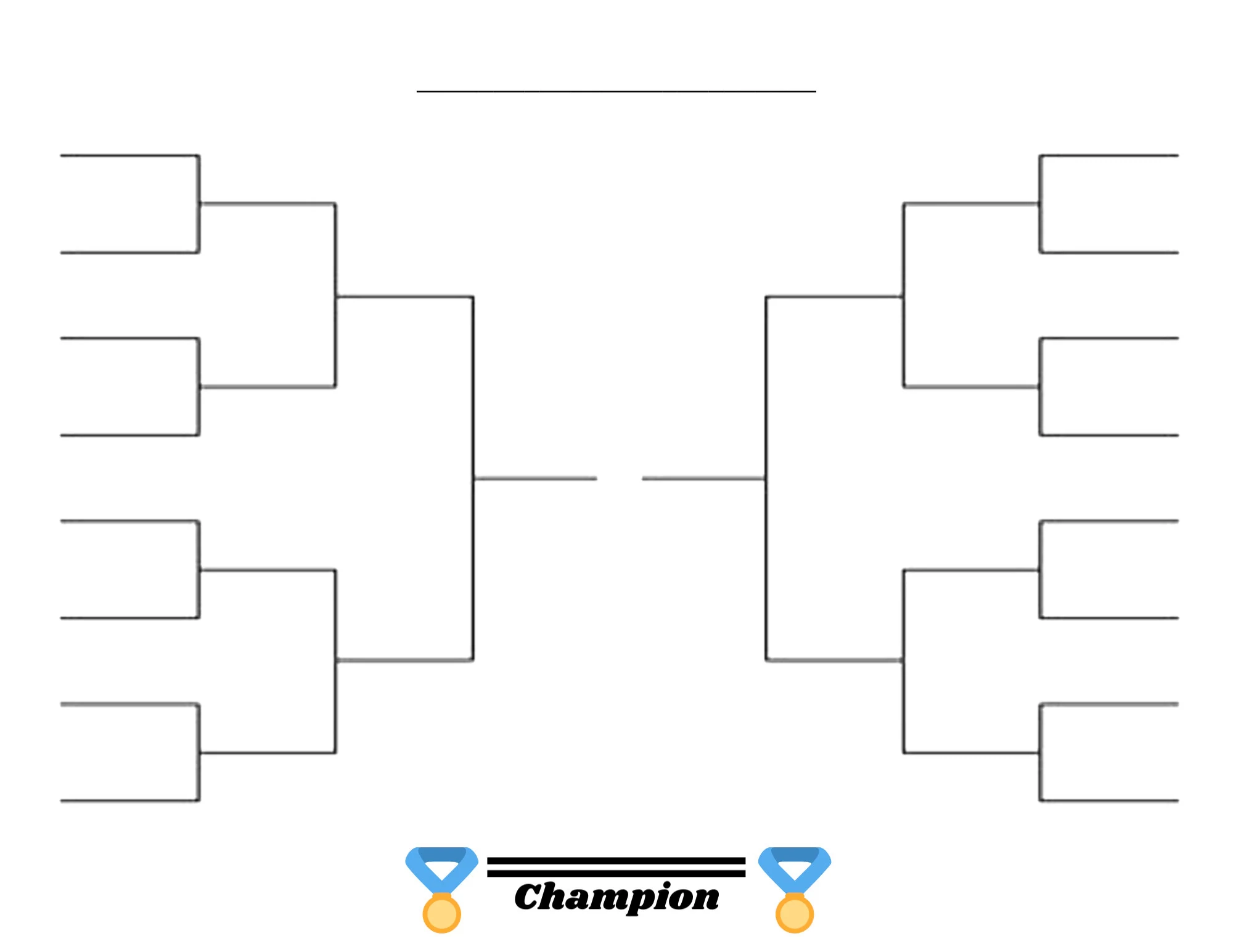 16 Team Tournament Bracket Sports Bracket Printable Sports 