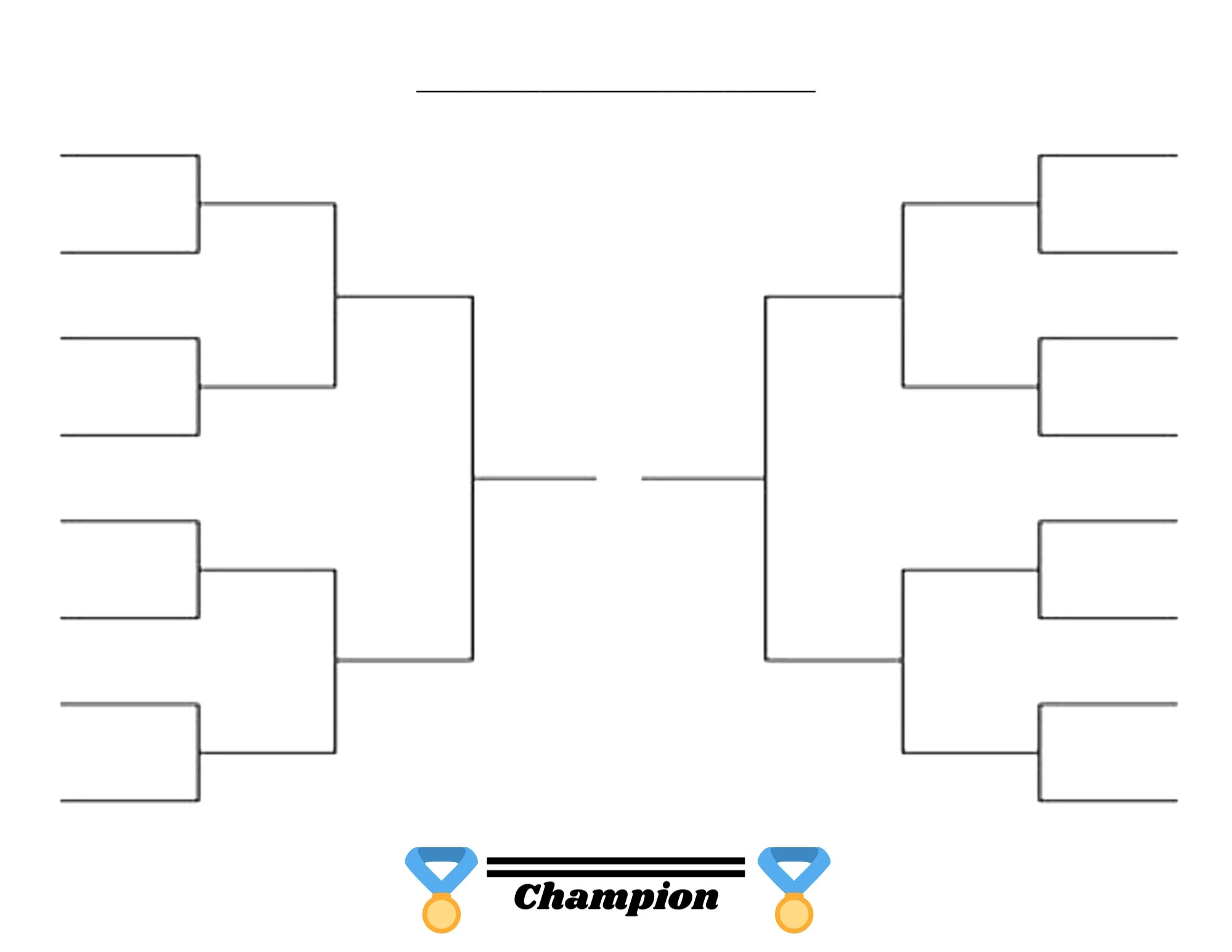 16 Team Tournament Bracket Sports Bracket Printable Sports 