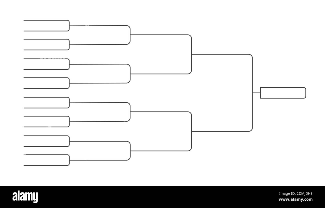 Printable 16 Team Blank Bracket