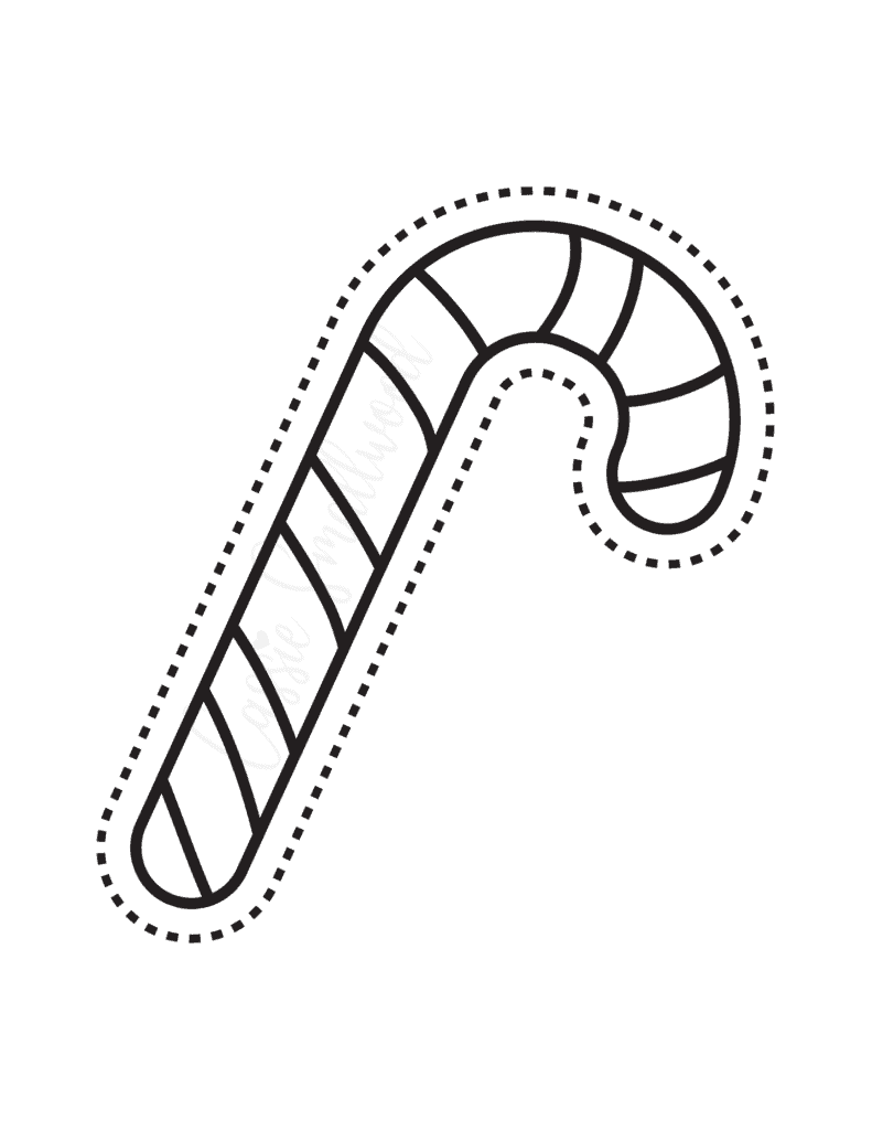 Candy Cane Blank Printable
