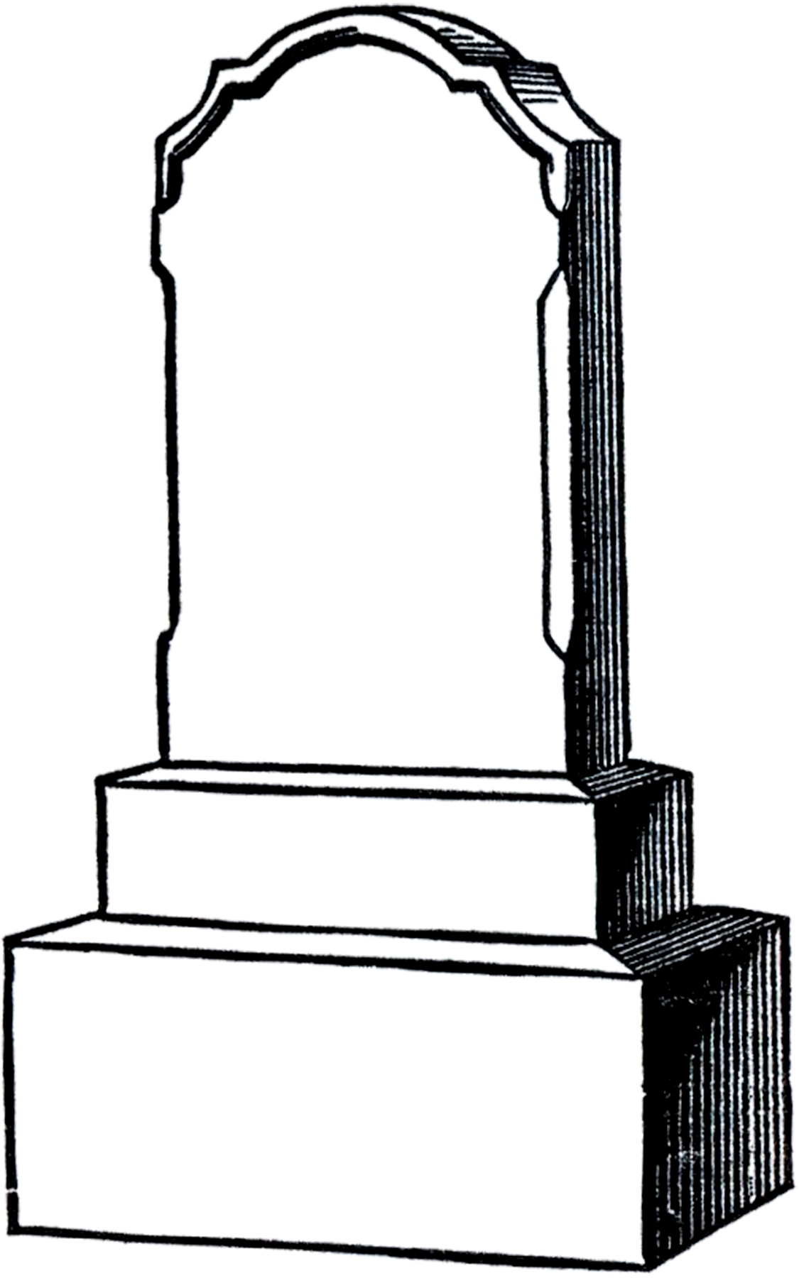 Blank Printable Gravestone Clipart