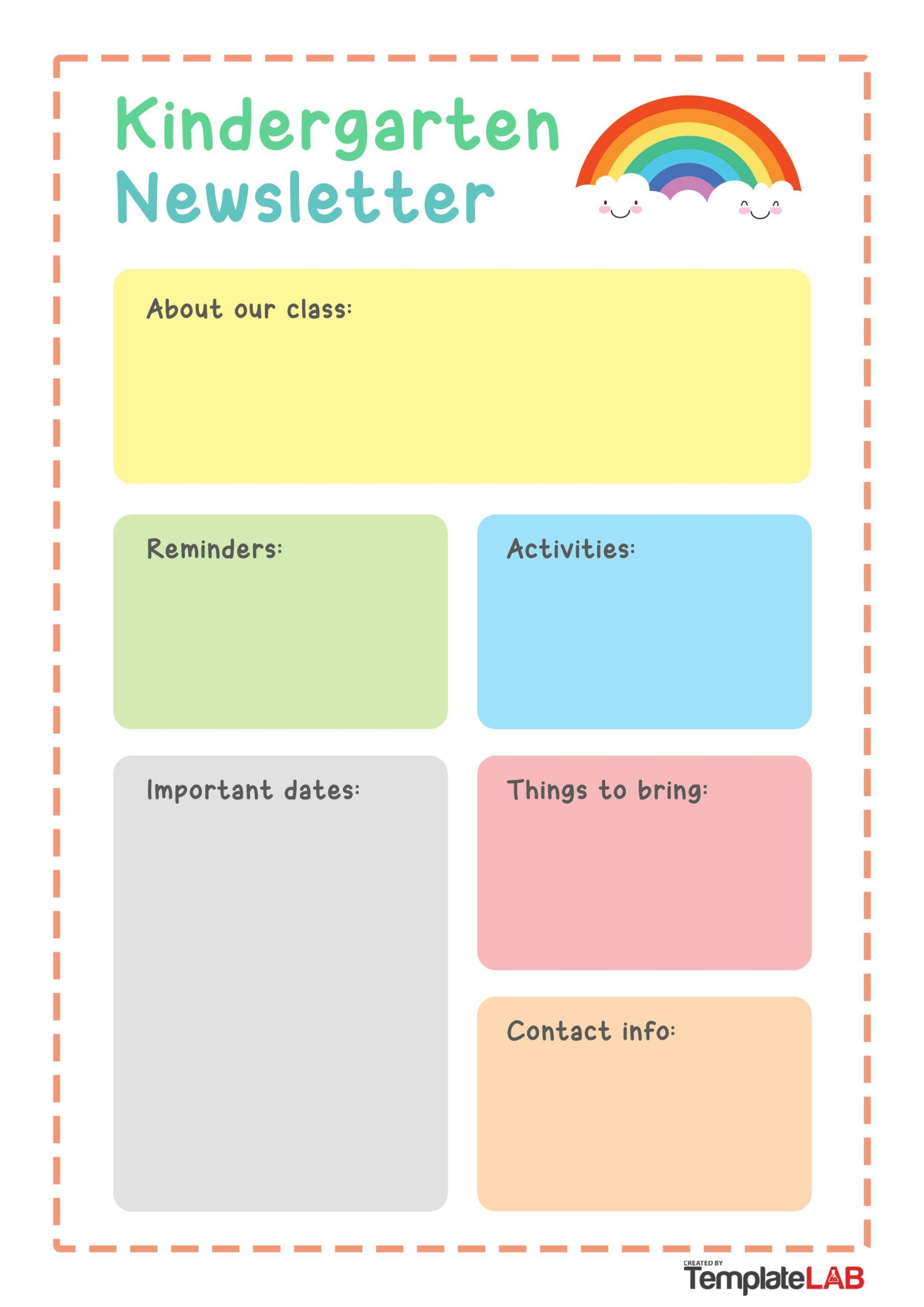 Free Printable Blank Preschool Newsletter