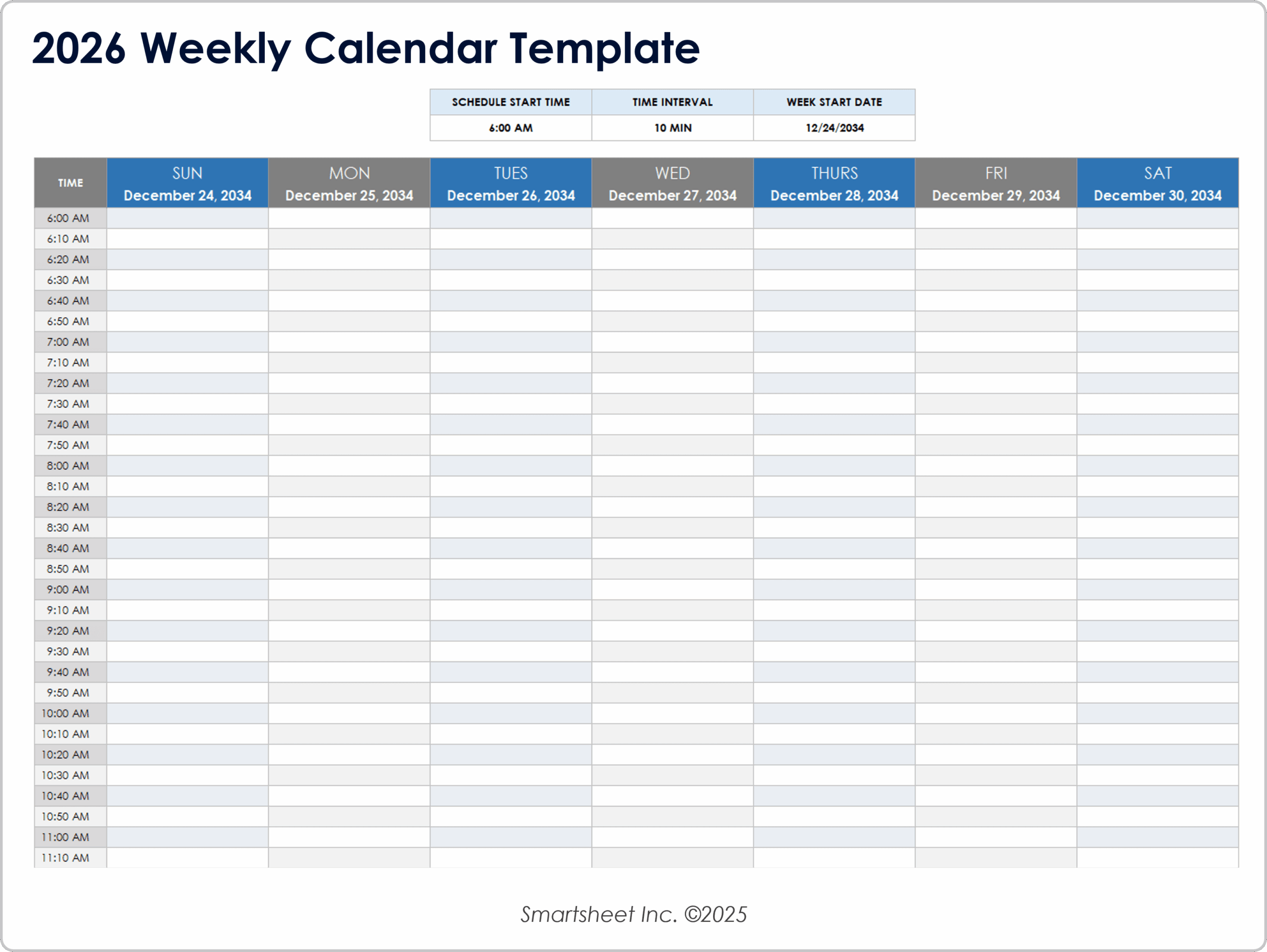 Google 2026 Printable Blank Calendar