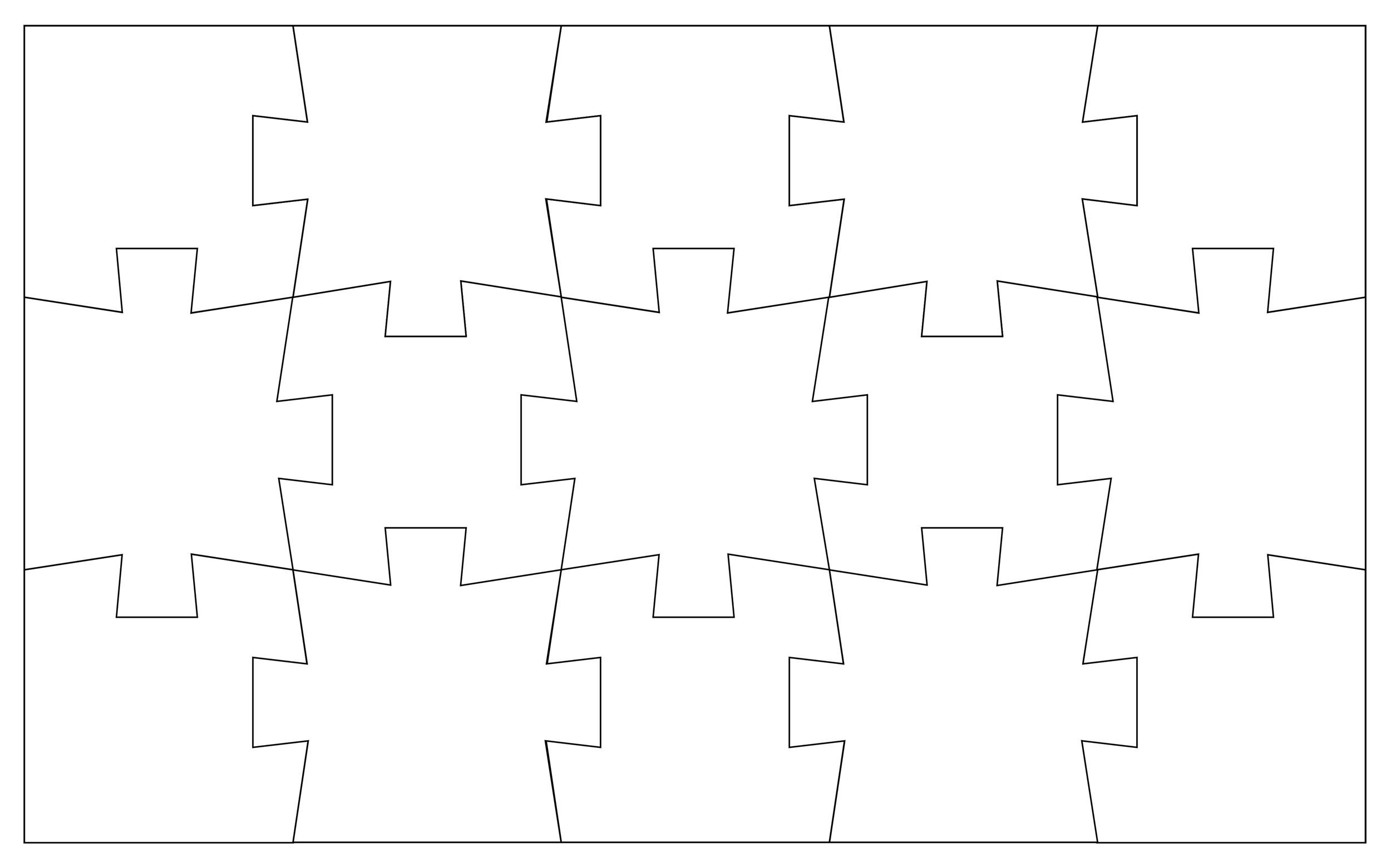 Printable Blank Jigsaw Puzzle