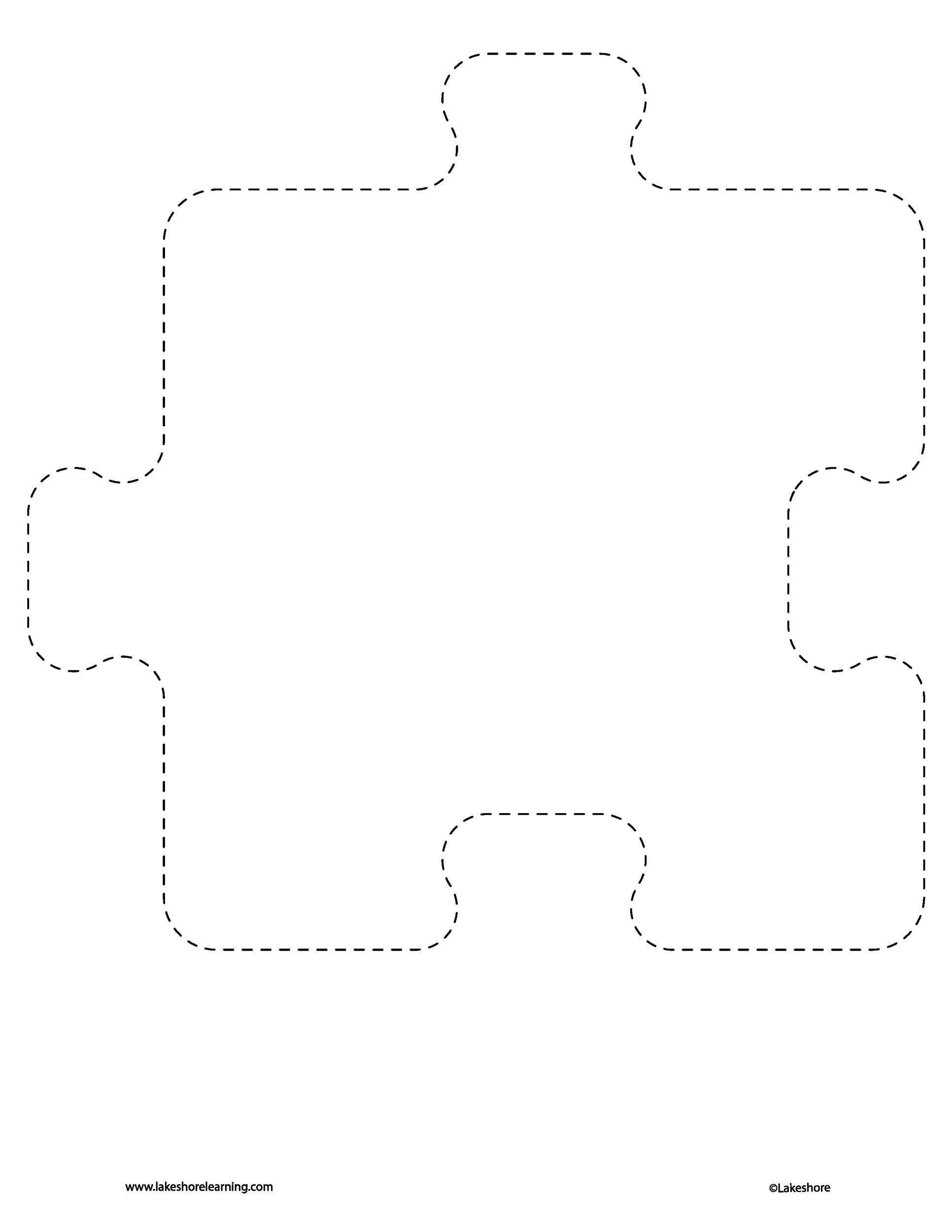 Blank Puzzle Piece Printable