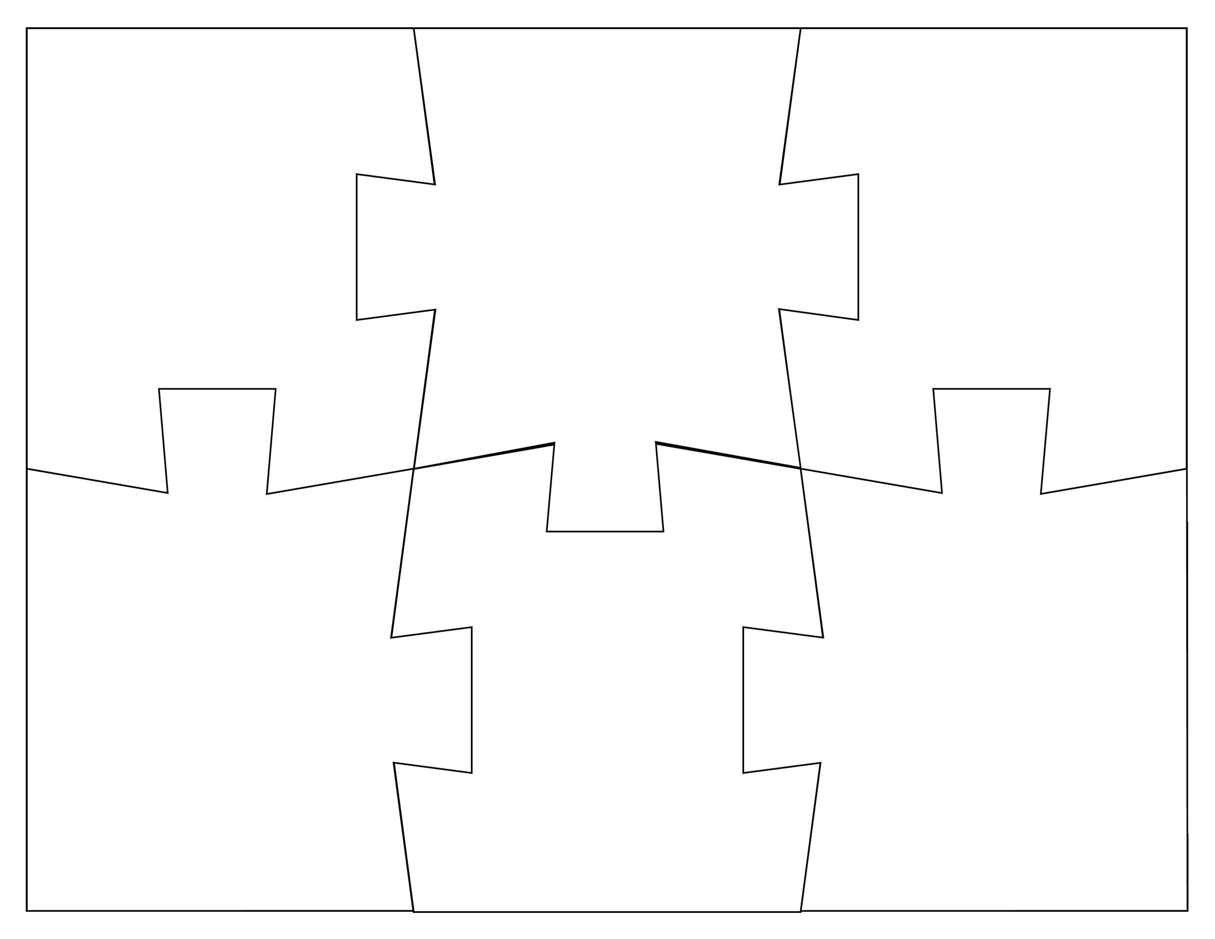 19 Printable Puzzle Piece Templates TemplateLab