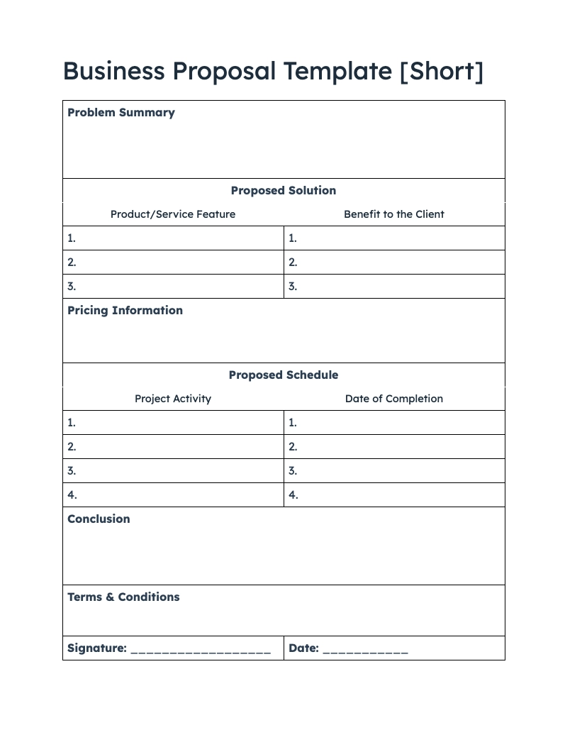 2 Free Business Proposal Templates Download Now 