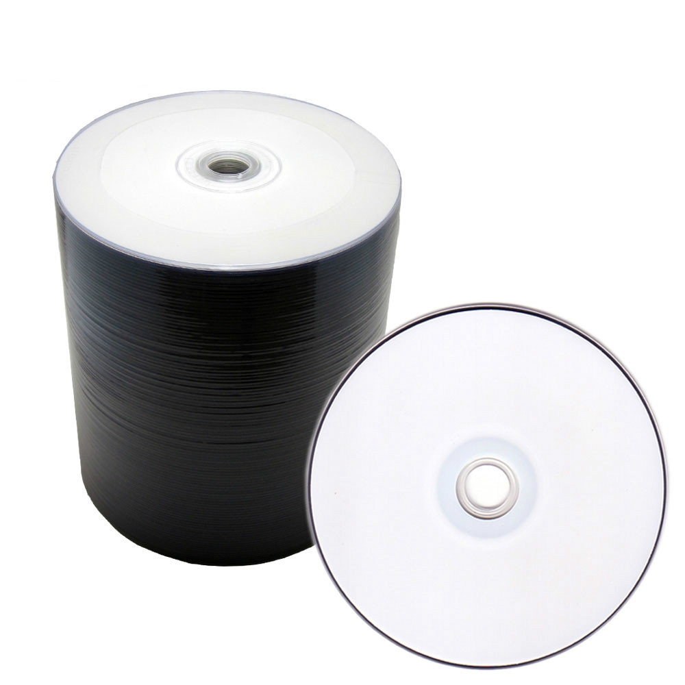 200 Pcs Generic 16X White Inkjet HUB Printable Blank DVD R DVDR 