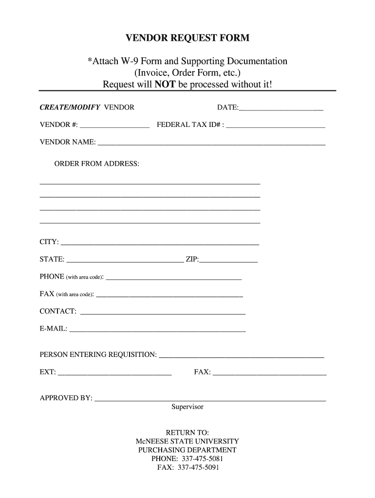 Blank Printable W9