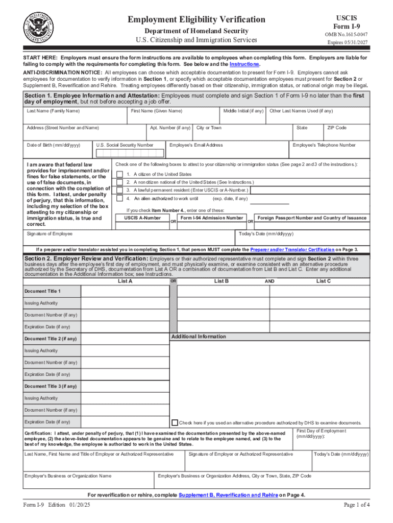 Blank 2026 W9 Form Printable