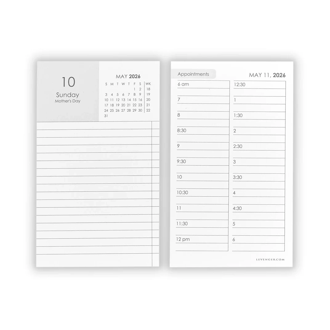 Printable Blank Daily Calendar 2026