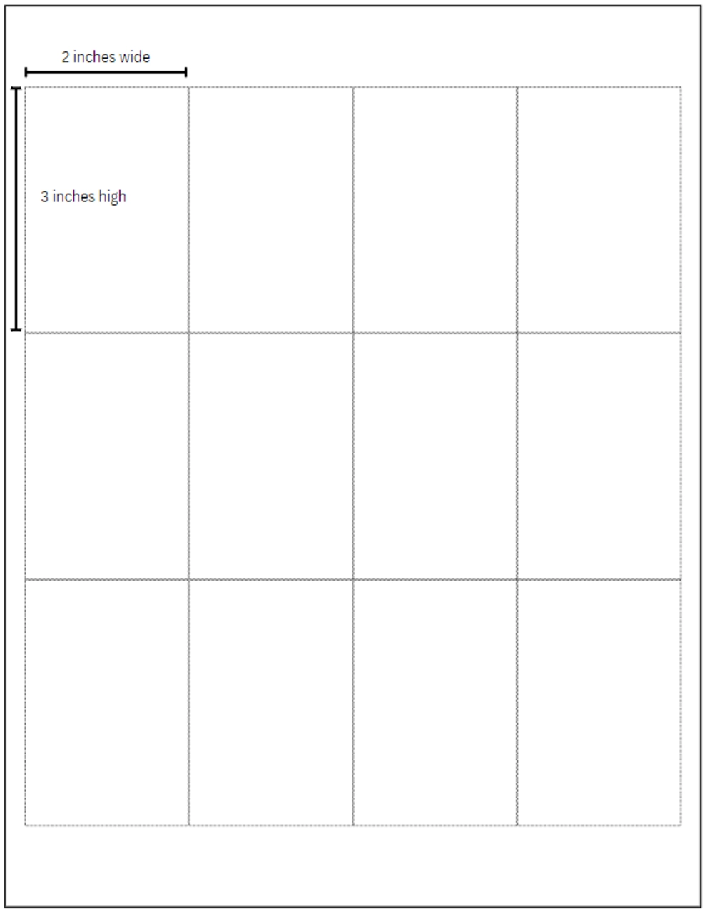 20LP Blank Laser Print Label 12 UP