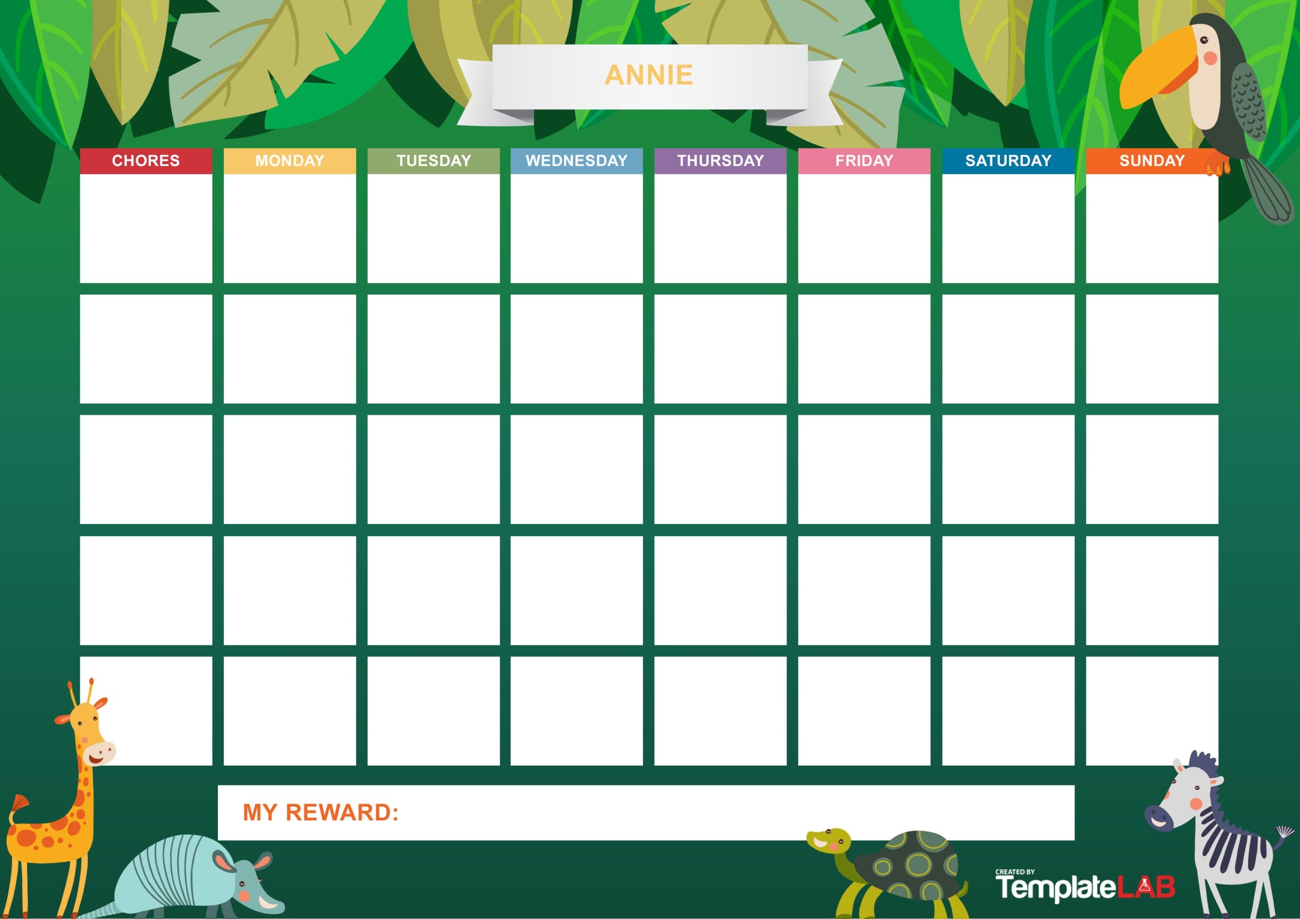 Blank Printable Good Choices Chart