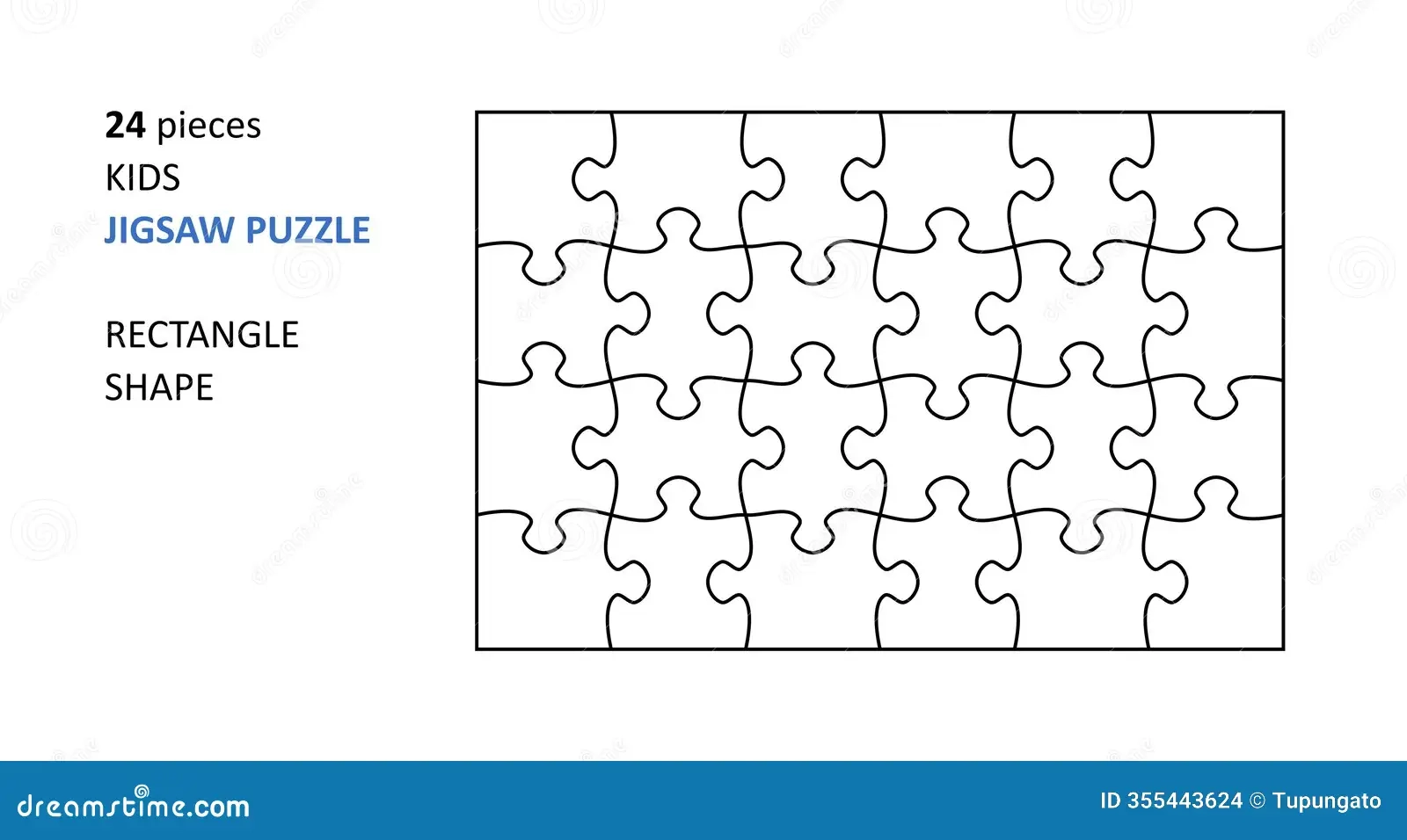 Blank 24 Piece Puzzle Printable