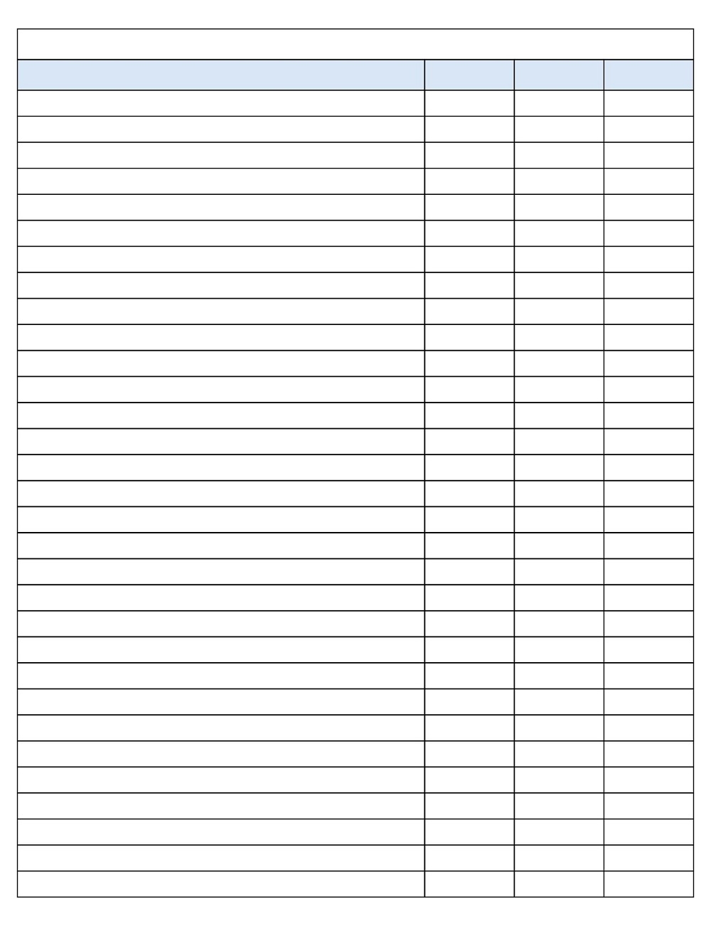 25 Free Printable Columns And Rows PDF Templates American 