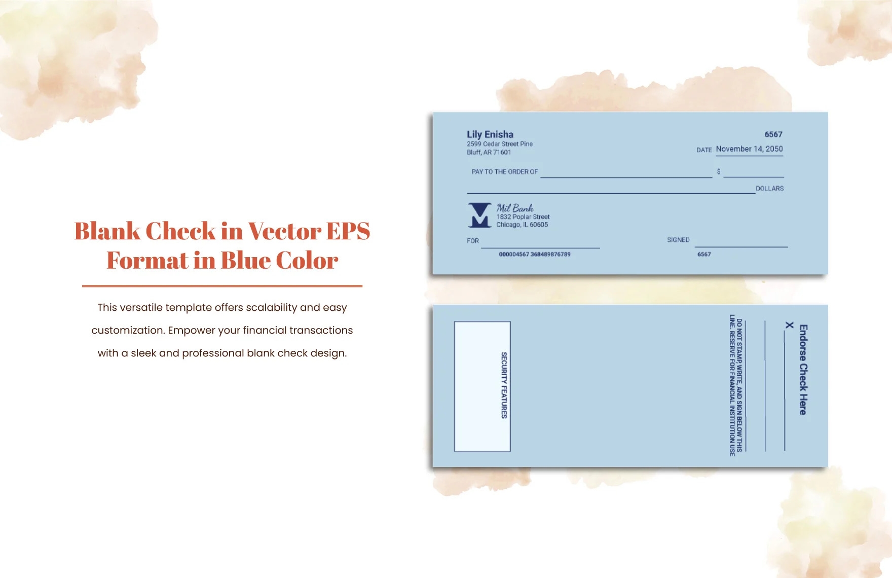 Printable Blank Checks Pdf
