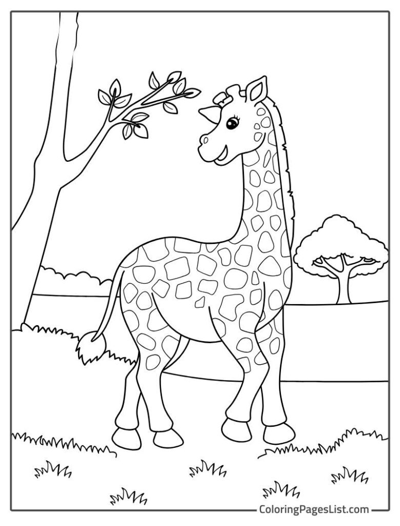 28 Giraffe Coloring Pages Free Printable PDFs Coloring Pages List