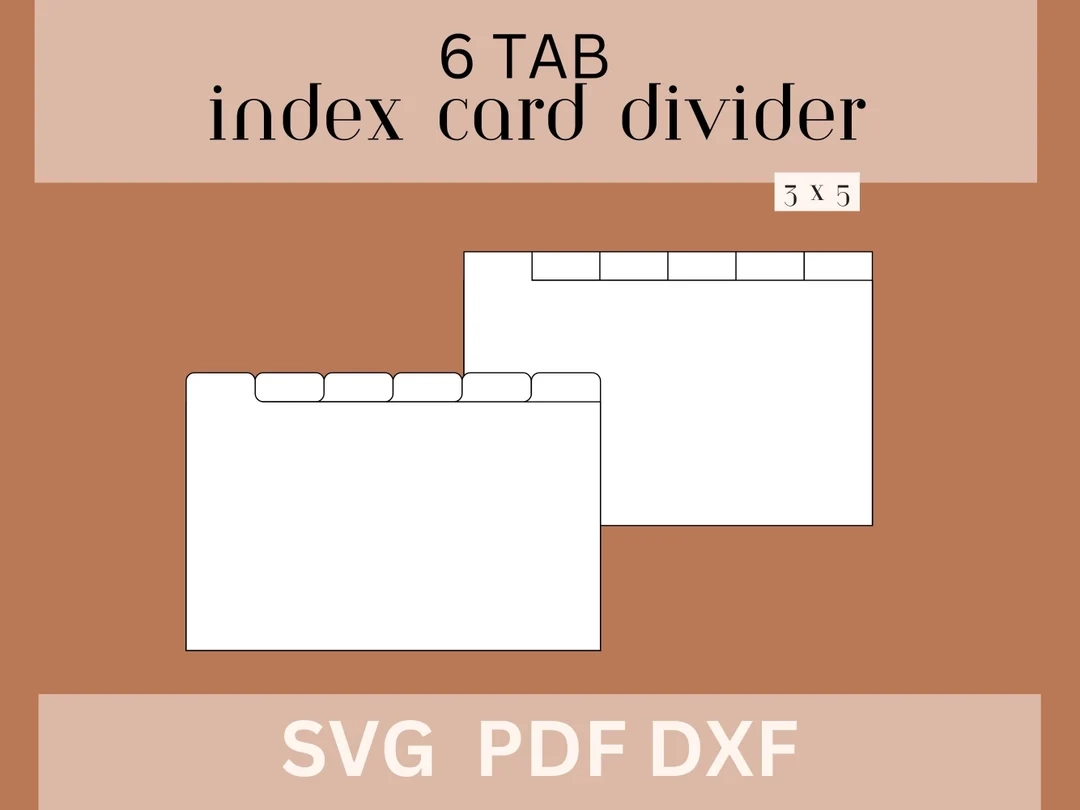 Printable Blank Vertical Card Divider
