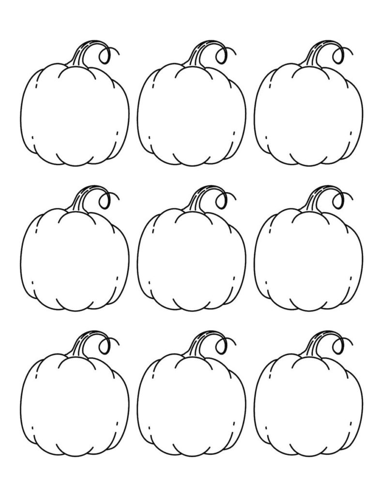 Blank Pumpkin Printables