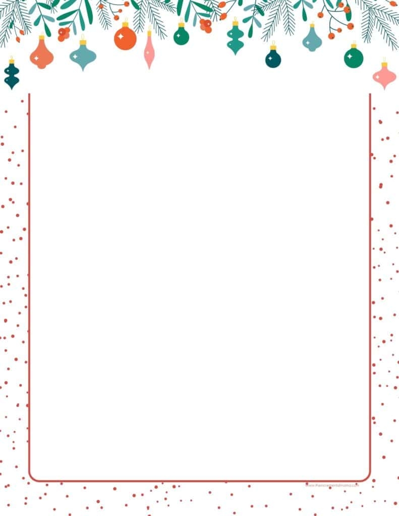 Blank Printable Gift Tags Border