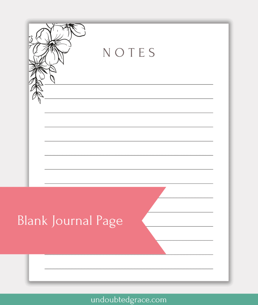 Free Printable Blank Journal Pages