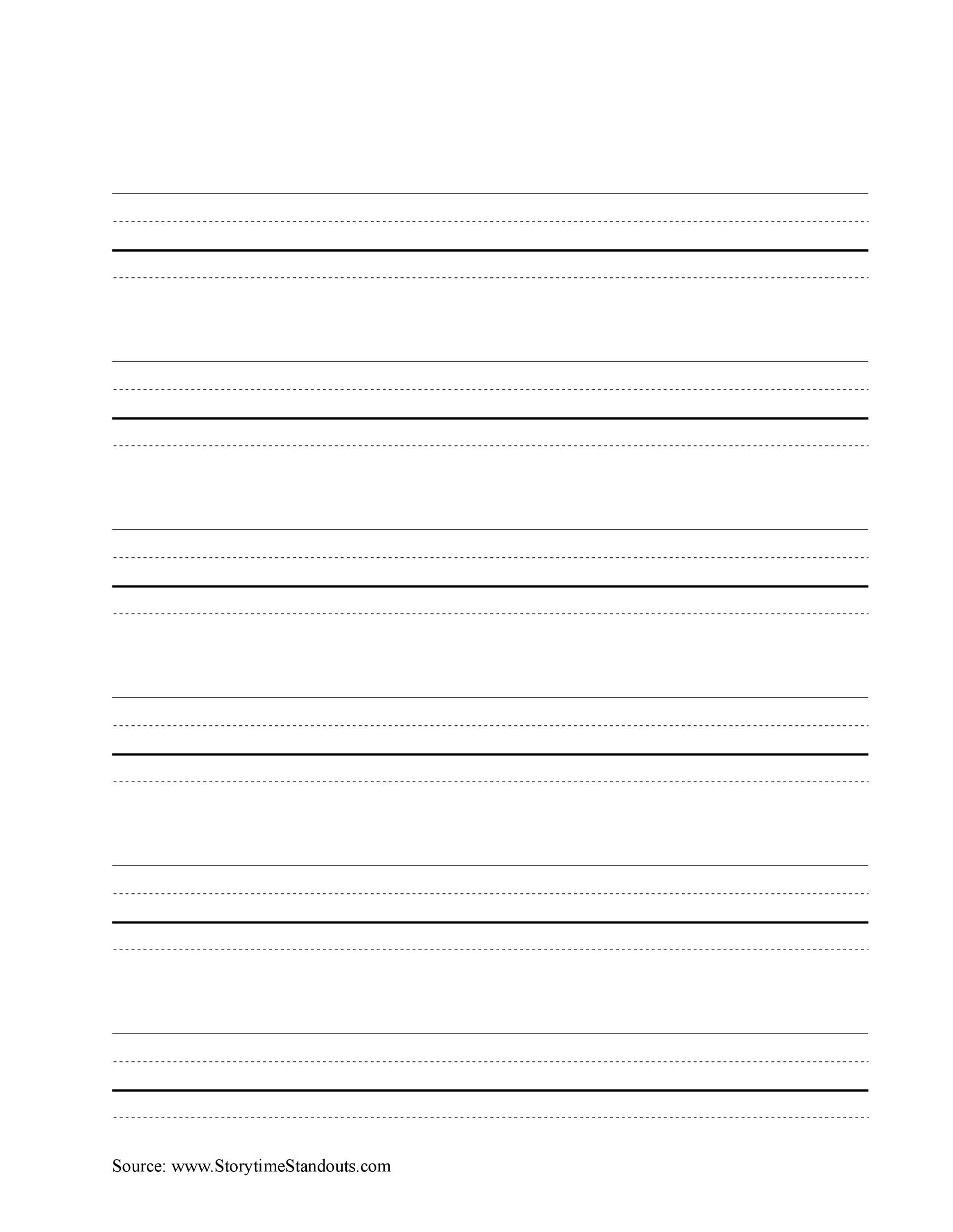 32 Printable Lined Paper Templates TemplateLab