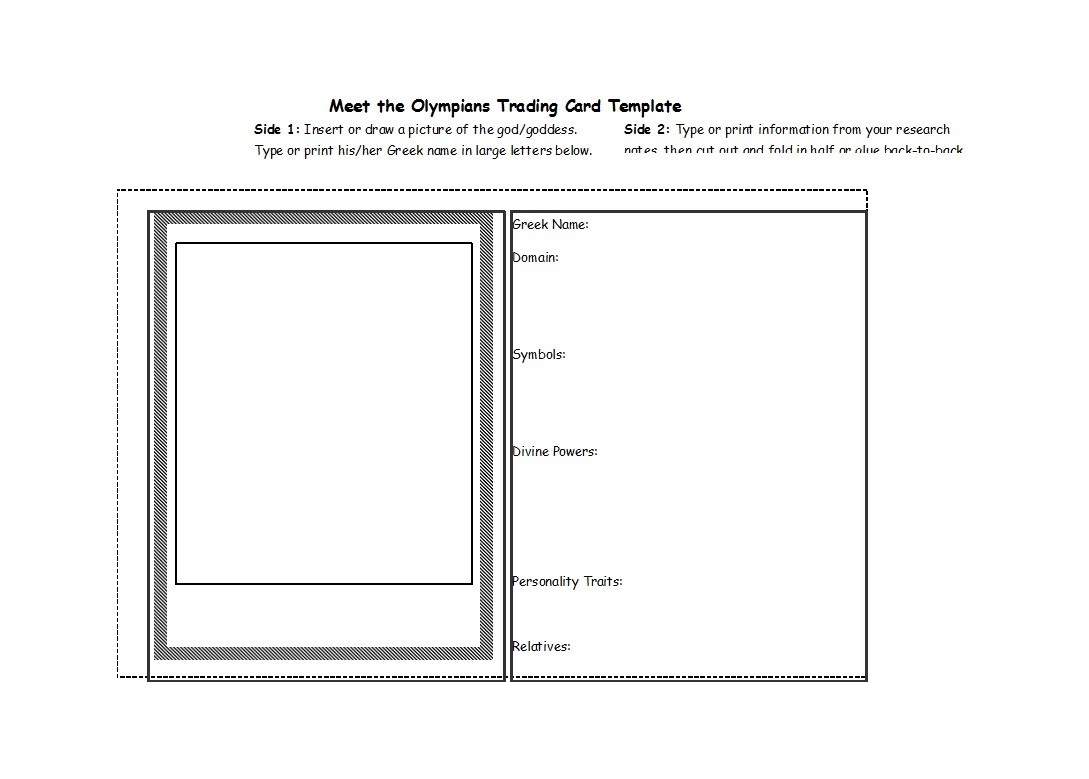 33 Free Trading Card Templates Baseball Football Etc 