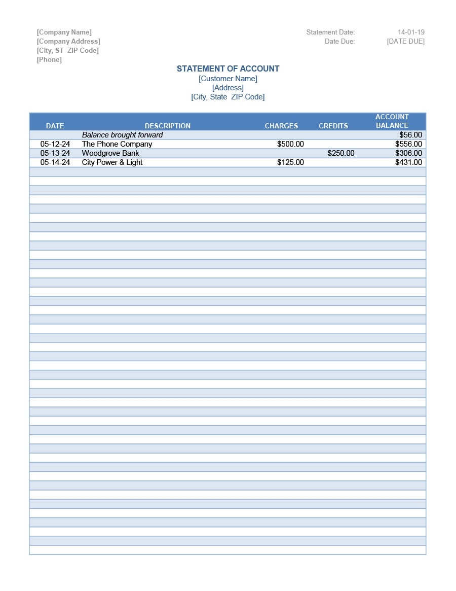 35 Editable Bank Statement Templates FREE TemplateLab
