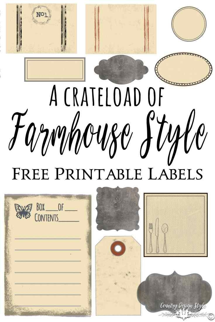 365 Farmhouse Style Labels Country Design Style