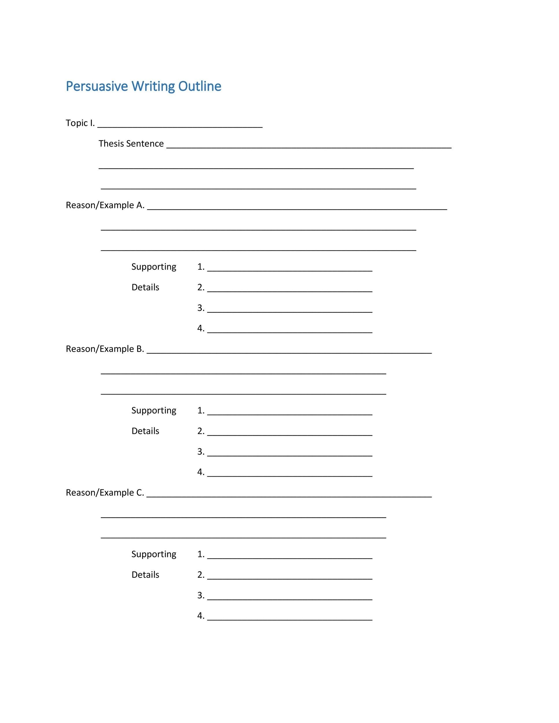 37 Outstanding Essay Outline Templates Argumentative Narrative 