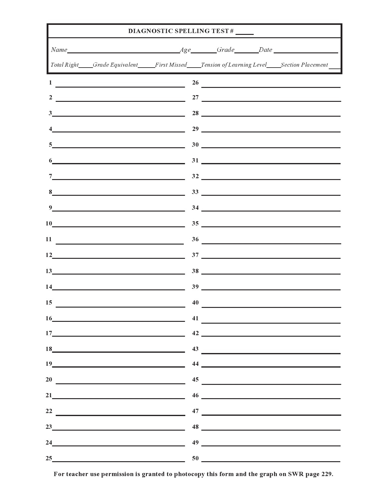 38 Printable Spelling Test Templates Word amp PDF TemplateLab