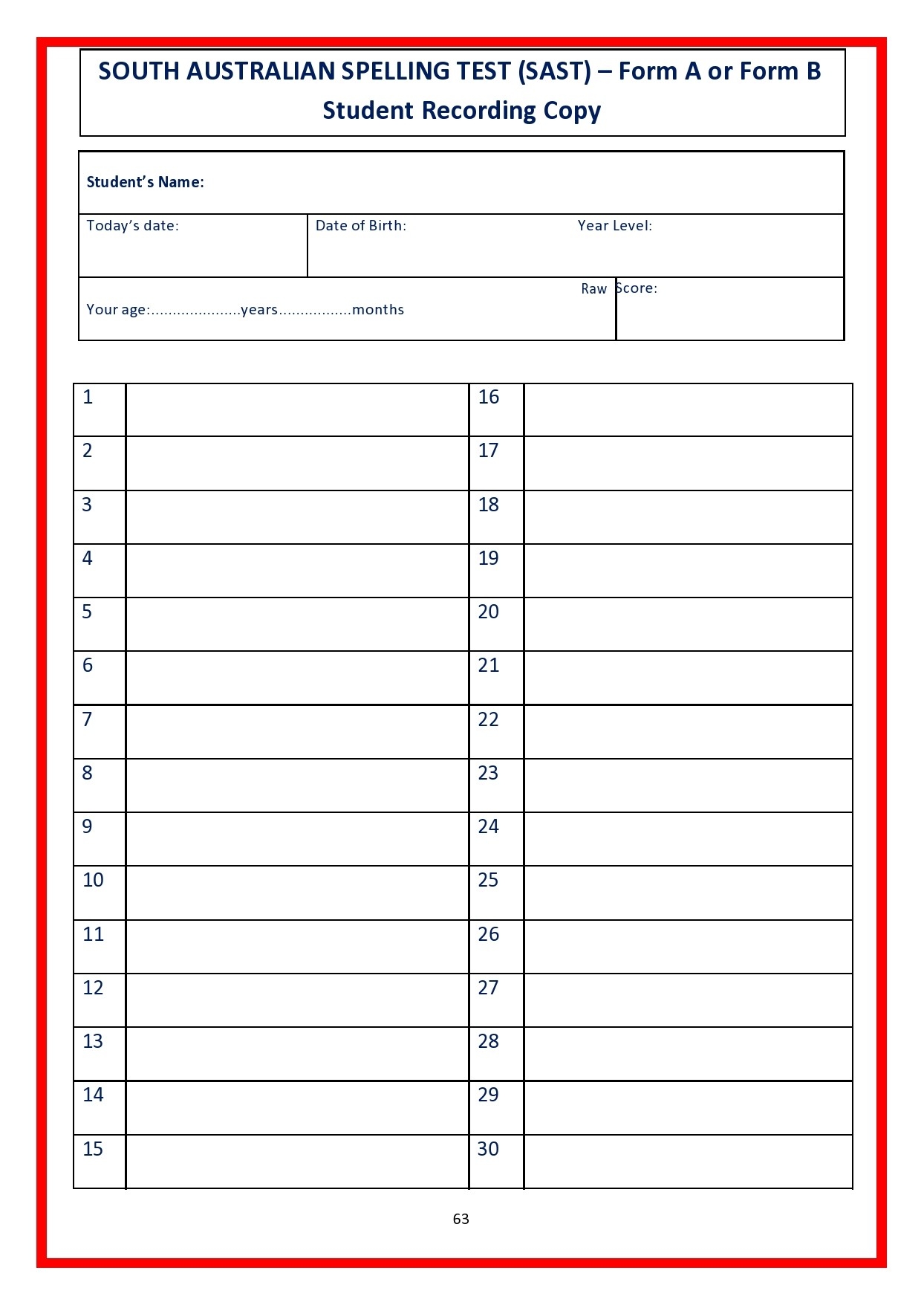Blank Word Sort Template Printable