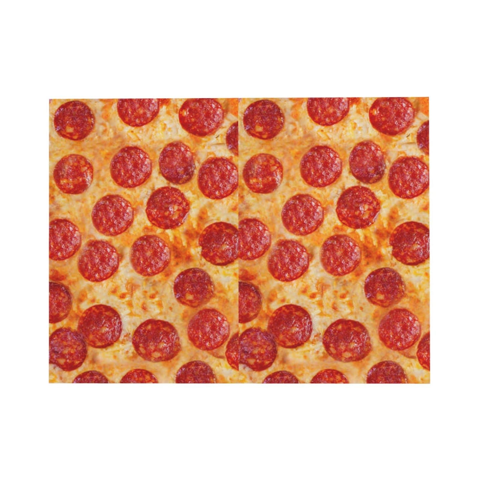 3D Pizza Greeting Card With Pepperoni Print Blank With Envelope 