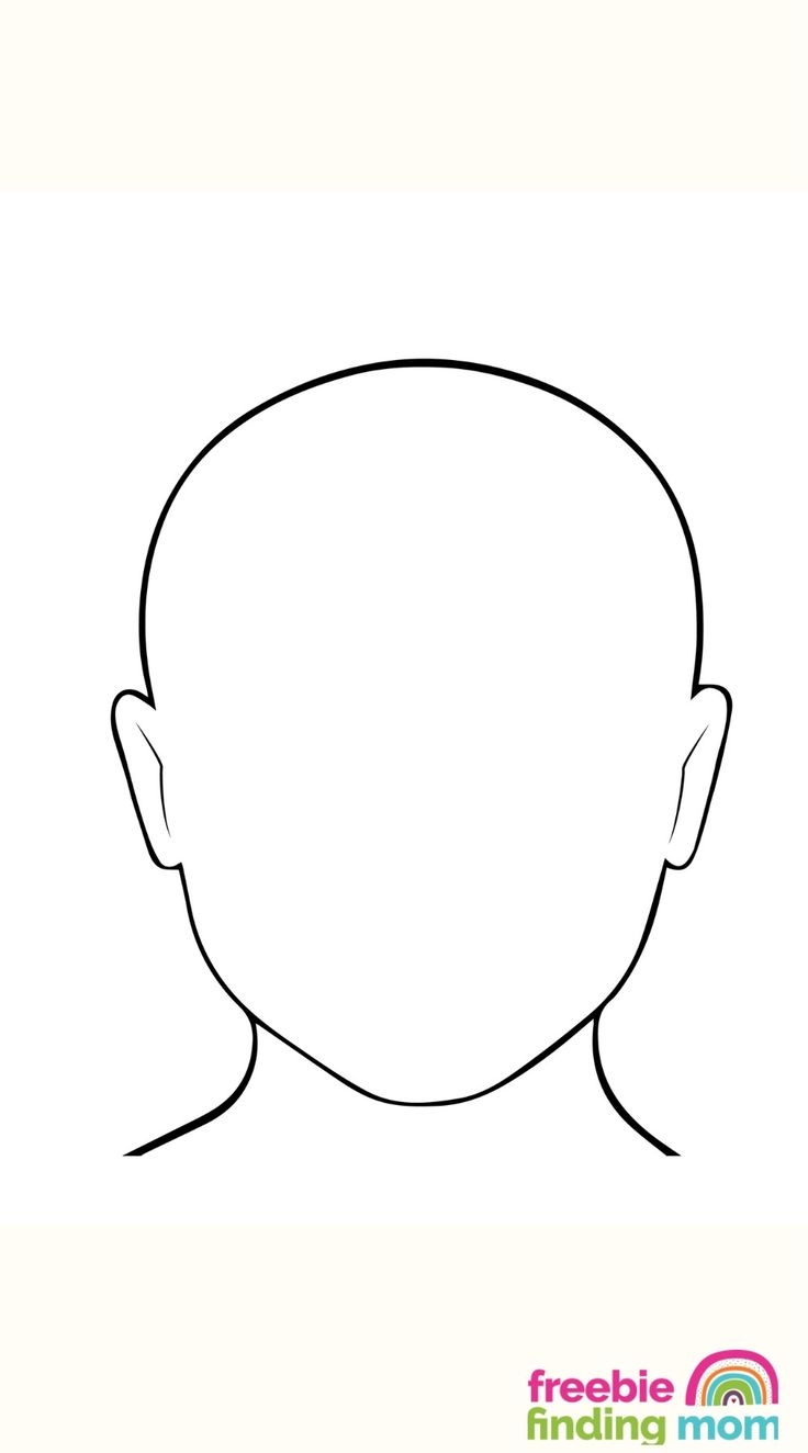 4 Free Printable Head Templates