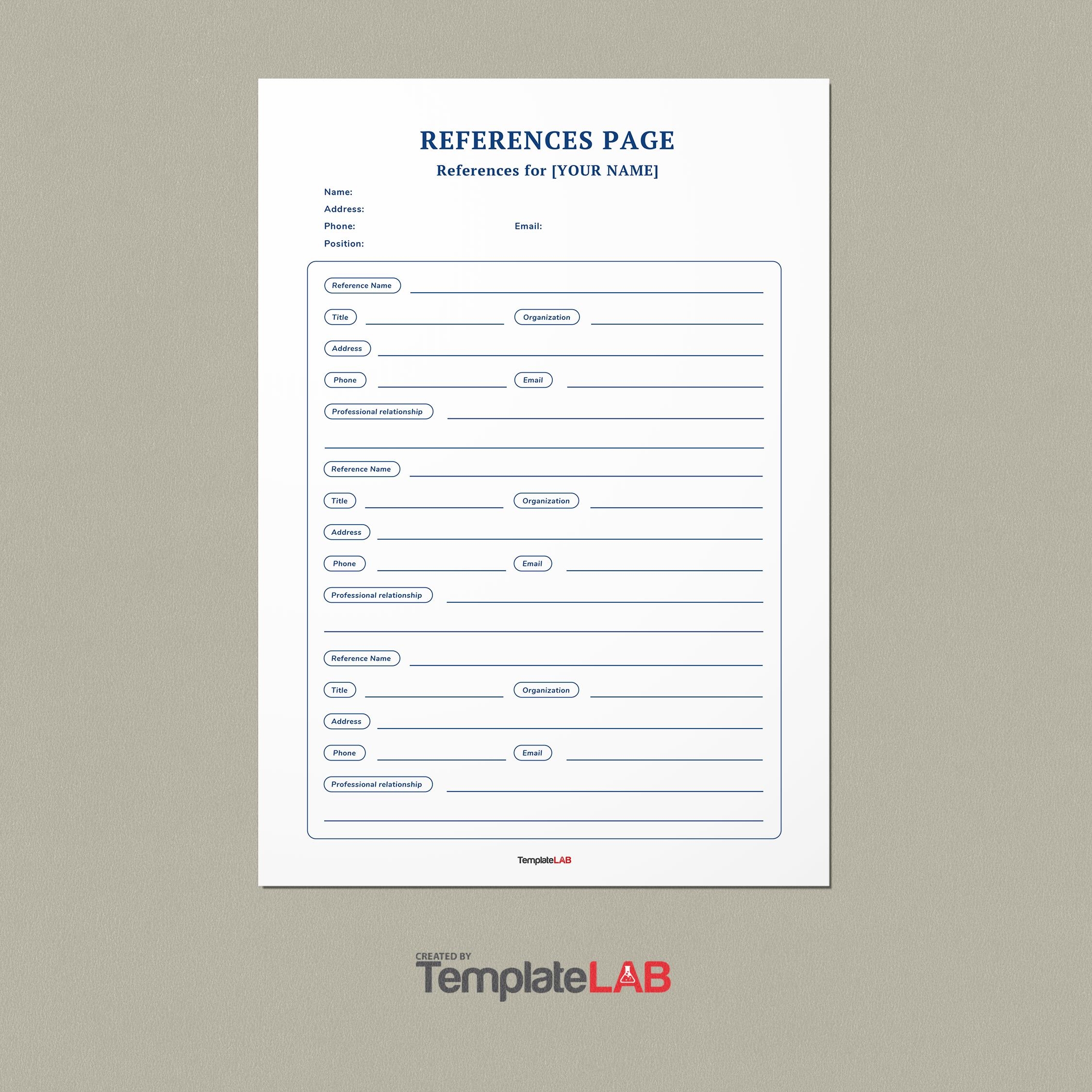 Free Printable Blank Bibliography