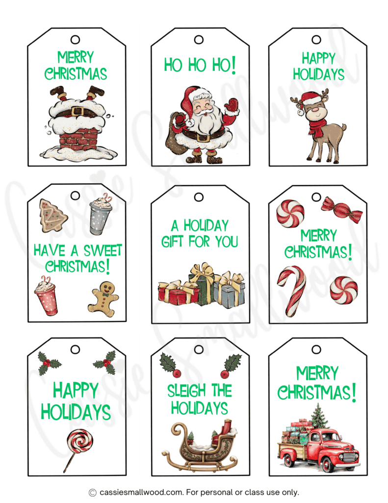 Blank Gift Tags Printable Free
