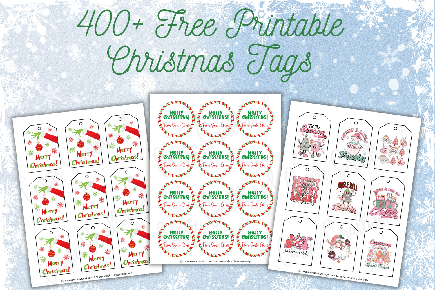 Blank Christmas Tag Printable